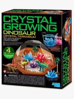 Eksperimenter & Videnskab-4M Eksperiment Krystallerdyrkning Dinosaur Flerfarvet