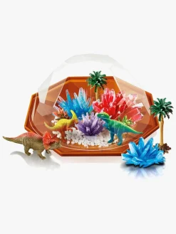 Eksperimenter & Videnskab-4M Eksperiment Krystallerdyrkning Dinosaur Flerfarvet