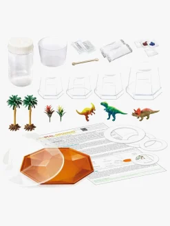 Eksperimenter & Videnskab-4M Eksperiment Krystallerdyrkning Dinosaur Flerfarvet