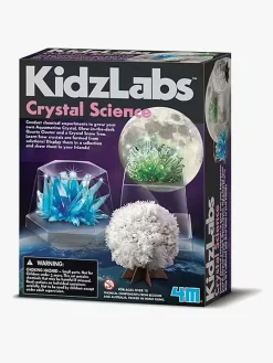 Eksperimenter & Videnskab-4M KidzLabs Eksperiment Krystaldyrkningssæt Flerfarvet