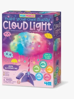Kreativt Legetøj-4M KidzMaker DIY-sæt Lav Din Egen Fluffy Sky-lampe Flerfarvet