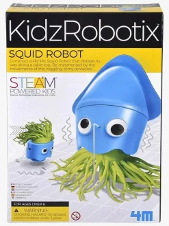 Kreativt Legetøj-4M KidzRobotix Byg Din Egen Blæksprutte Robot Flerfarvet