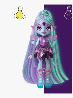 Legetøjsfigurer-MagicMixies Magic Mixies Pixlings Galaxy Hair Legesæt Flyt Blå/Lilla