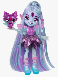 Legetøjsfigurer-MagicMixies Magic Mixies Pixlings Galaxy Hair Legesæt Flyt Blå/Lilla