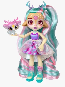 Legetøjsfigurer-MagicMixies Magic Mixies Pixlings Galaxy Hair Legesæt Deerlee Grøn/Lyserød