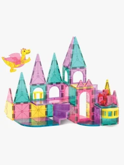 Lærerig Leg-MagnaTiles MAGNA-TILES Castle Deluxe Byggesæt 48 Dele