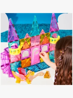 Lærerig Leg-MagnaTiles MAGNA-TILES Castle Deluxe Byggesæt 48 Dele