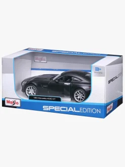 Legetøjsbiler & -Fartøjer-Maisto Dull Black Mercedes-Benz AMG GT Modelbil 1:24 Sort