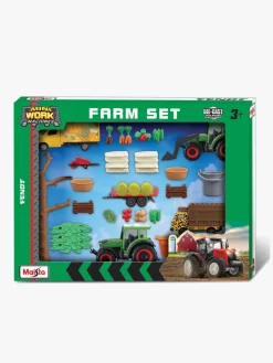 Legetøjsbiler & -Fartøjer-Maisto Mini Working Machines Super Bondegårdssæt Fendt Flerfarvet