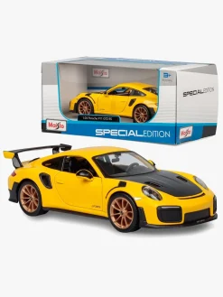 Legetøjsbiler & -Fartøjer-Maisto Porsche 911 GT2 RS Modelbil 1:24 Gul