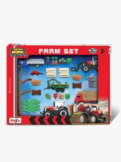 Legetøjsbiler & -Fartøjer-Maisto Super Bondegårdssæt Mini Working Machines Massey Ferguson Flerfarvet