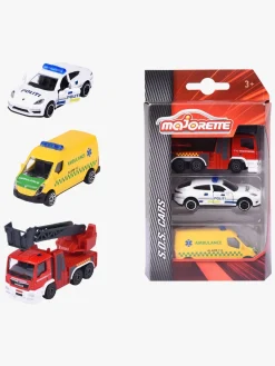 Legetøjsbiler & -Fartøjer-Majorette Danske Udrykningskøretøjer 3-Pak