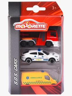 Legetøjsbiler & -Fartøjer-Majorette Danske Udrykningskøretøjer 3-Pak