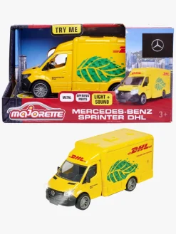 Legetøjsbiler & -Fartøjer-Majorette Grand Series Bil Mercedes-Benz Sprinter DHL Gul