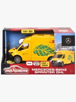 Legetøjsbiler & -Fartøjer-Majorette Grand Series Bil Mercedes-Benz Sprinter DHL Gul
