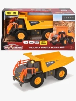 Legetøjsbiler & -Fartøjer-Majorette Grand Series Volvo R45D Ladvogn Gul