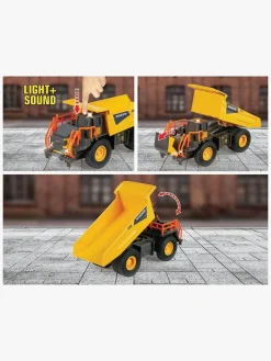 Legetøjsbiler & -Fartøjer-Majorette Grand Series Volvo R45D Ladvogn Gul