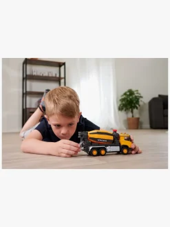 Legetøjsbiler & -Fartøjer-Majorette Grand Series Volvo Cementbil Gul