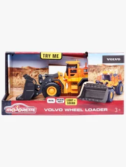 Legetøjsbiler & -Fartøjer-Majorette Grand Series Volvo L350H Gravko Gul