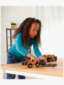 Legetøjsbiler & -Fartøjer-Majorette Grand Series Volvo L350H Gravko Gul