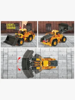 Legetøjsbiler & -Fartøjer-Majorette Grand Series Volvo L350H Gravko Gul