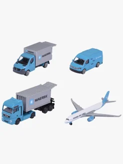 Legetøjsbiler & -Fartøjer-Majorette Maersk Gaveæske 4-Pak