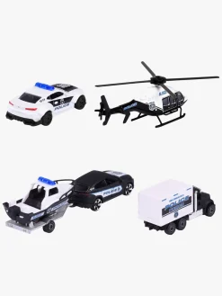 Legetøjsbiler & -Fartøjer-Majorette Politikøretøjer 4-Pak Gaveæske