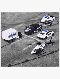 Legetøjsbiler & -Fartøjer-Majorette Politikøretøjer 4-Pak Gaveæske