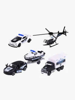 Legetøjsbiler & -Fartøjer-Majorette Politikøretøjer 4-Pak Gaveæske