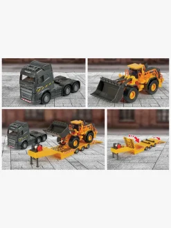 Legetøjsbiler & -Fartøjer-Majorette Volvo FH-16 Lastbil med L350H Hjullaster