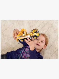 Legetøjsbiler & -Fartøjer-Majorette Volvo Kranbil Gul/Rød