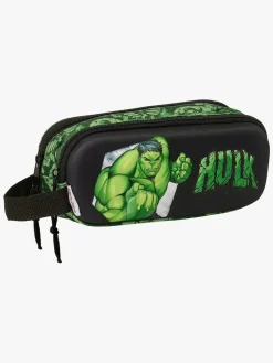 Kreativt Legetøj-MarvelAvengers Marvel Avengers 3D Hulken Dobbelt Penalhus, Blå/Grøn