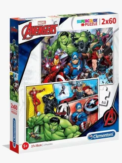 Spil & Puslespil-MarvelAvengers Marvel Avengers Puslespil 2x60 Brikker