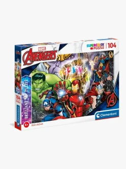 Spil & Puslespil-Marvel Brilliant Puslespil, 104 Brikker