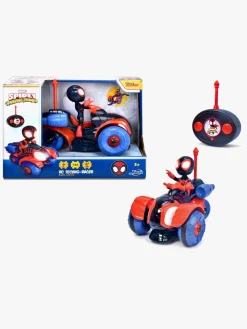 Fjernstyret-JadaToys Marvel Fjernstyret Bil Miles Morales med Figur Rød/Blå