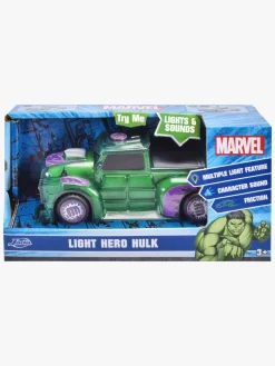 Legetøjsbiler & -Fartøjer-JadaToys Marvel Hulk Black Panther Light-Up Bil 1:32
