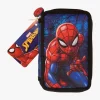 Kreativt Legetøj-MarvelSpiderMan Marvel Spider-Man Dobbelt Penalhus, Blå