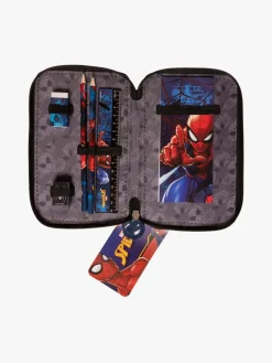 Kreativt Legetøj-MarvelSpiderMan Marvel Spider-Man Dobbelt Penalhus, Blå