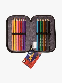 Kreativt Legetøj-MarvelSpiderMan Marvel Spider-Man Dobbelt Penalhus, Blå