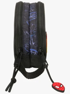 Kreativt Legetøj-MarvelSpiderMan Marvel Spider-Man Dobbelt Penalhus Attack, Sort/Blå