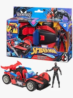 Legetøjsfigurer-MarvelSpiderMan Marvel Spider-Man Epic World of Actionfigur med Bil - Miles Morales Remix Blast-Racer