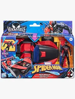 Legetøjsfigurer-MarvelSpiderMan Marvel Spider-Man Epic World of Actionfigur med Bil - Miles Morales Remix Blast-Racer