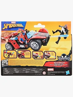 Legetøjsfigurer-MarvelSpiderMan Marvel Spider-Man Epic World of Actionfigur med Bil - Miles Morales Remix Blast-Racer