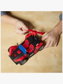 Legetøjsfigurer-MarvelSpiderMan Marvel Spider-Man Epic World of Actionfigur med Bil - Miles Morales Remix Blast-Racer