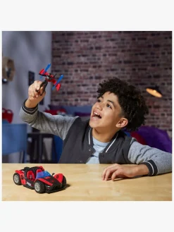 Legetøjsfigurer-MarvelSpiderMan Marvel Spider-Man Epic World of Actionfigur med Bil - Miles Morales Remix Blast-Racer