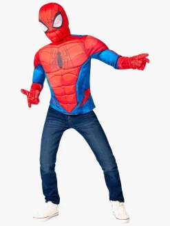 Kostumer & Udklædning-MarvelSpiderMan Marvel Spider-Man Kostume Overdel med Maske