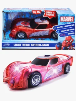 Legetøjsbiler & -Fartøjer-JadaToys Marvel Spider-Man Light-Up Bil 1:32