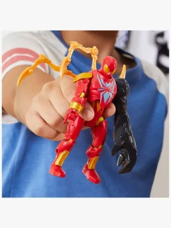 Legetøjsfigurer-MarvelSpiderMan Marvel Spider-Man Mixmashers Figur Iron Spider Delux Flerfarvet