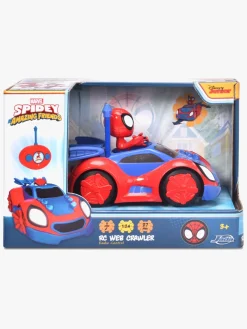 Fjernstyret-JadaToys Marvel Spidey Fjernstyret Bil med Figur Rød/Blå