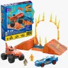 Legetøjsbiler & -Fartøjer-HotWheels Mega Hot Wheels Bilsæt Smash N Crash Tiger Shark Chomp Course, 245 dele